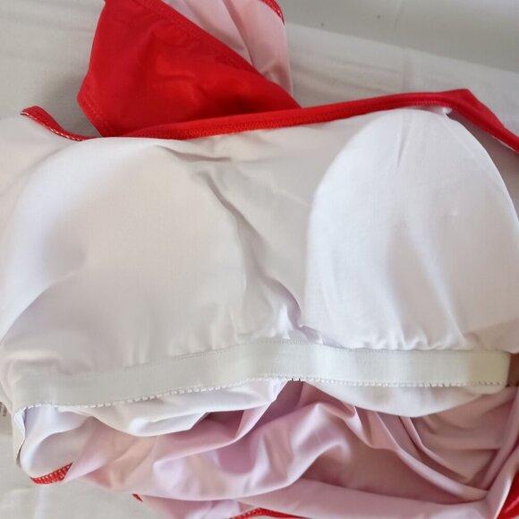 Creative Apparel Virginia Beach Red High Cut One Piece Swimsuit XL NEW - Picture 5 of 8
